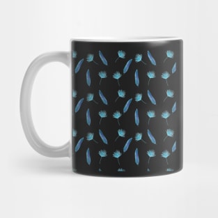 Elegant Tropical Pattern with a white background Mug